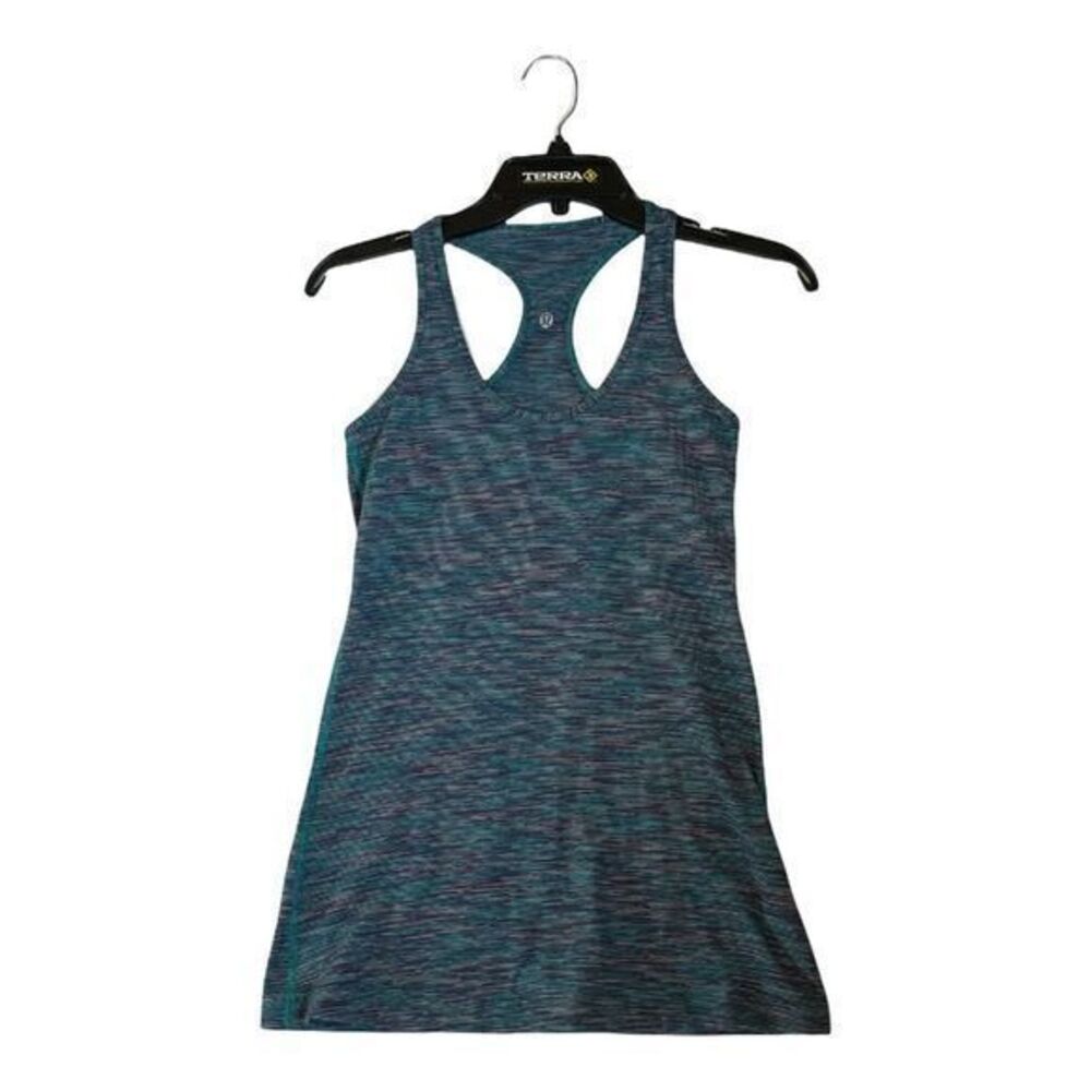 Lululemon Womens Multicolor Striped Racerback Tank Top No Size Dot Athletic Yoga